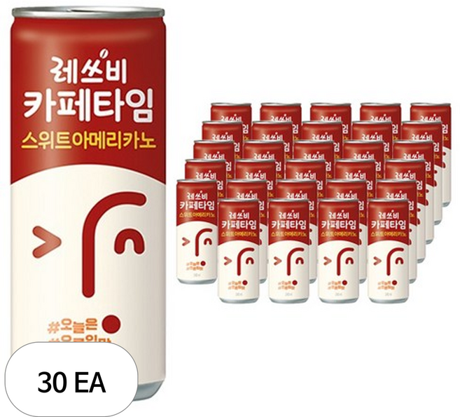 레쓰비 카페 타임 스위트 아메리카노, 240ml, 30개