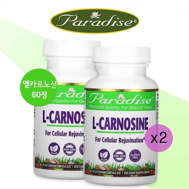 [1+1] 파라다이스허브 엘 카르노신 카노신 60정 알라닌 펩타이드 신경펩타이드 히스티딘, 1개 - 쿠팡