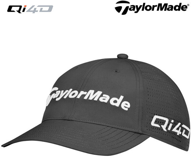 테일러메이드 TM26 투어 라이트 테크 골프모자 Qi4D로고, 1개, 블랙