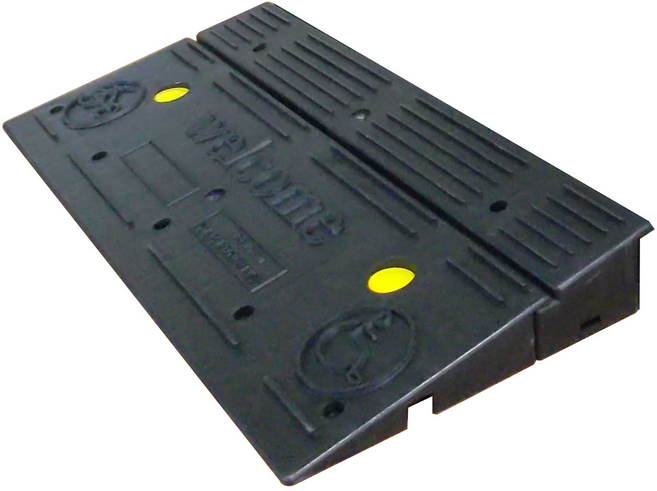 높이 7cm 자동차 휠체어 겸용 경사로 차량진입판 블럭업 2단 카업 70, 블랙(PE), 1개