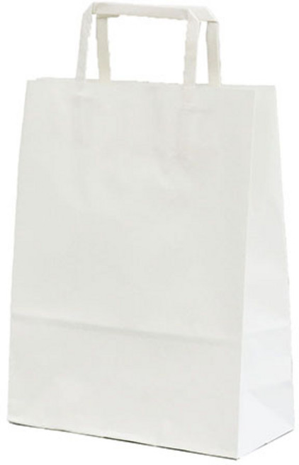애브리플러스 화이트 쇼핑백 무지 종이쇼핑백 종이가방 종이백 선물포장 1매, 화이트 - 소 1매 220 x 280 x 90mm, 1개