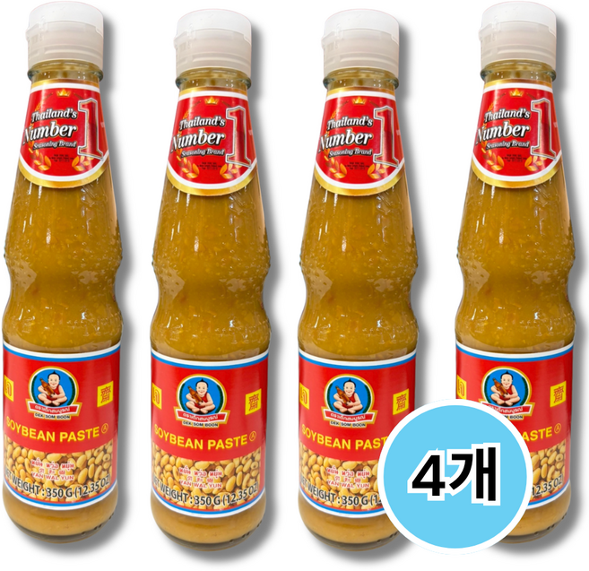 태국 조미된장 소스 따오찌오, 4개, 350g