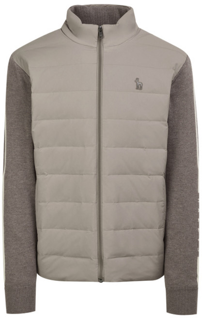 헤지스 남성용 소재배색 집업가디건