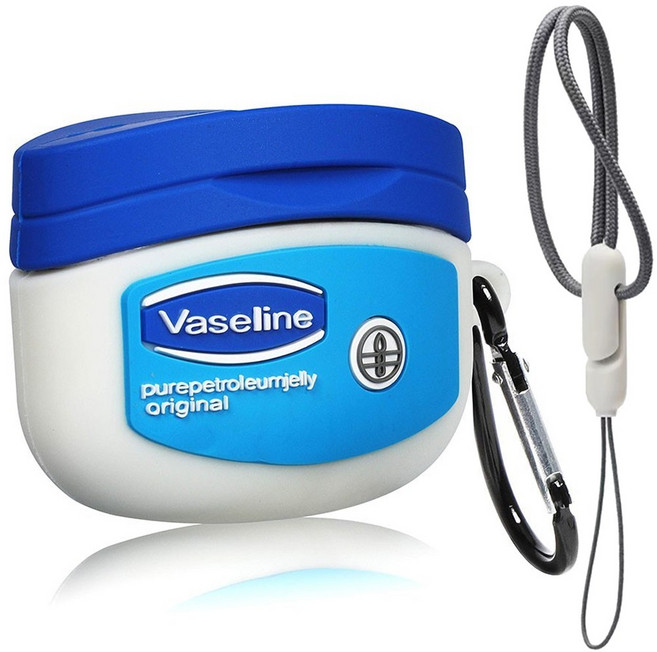 실버카우 바세린 에어팟 프로 3세대 실리콘 케이스 랜야드 스트랩, 바세린 랜야드 스트랩, 에어팟프로 3세대