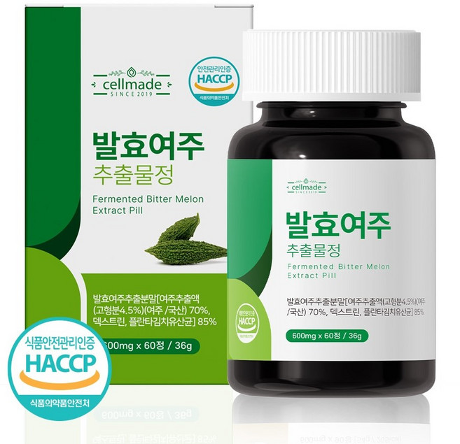 발효여주 분말 국내산 여주정 식약처 HACCP 인증 발효여주추출물 정 60정, 36g, 1개