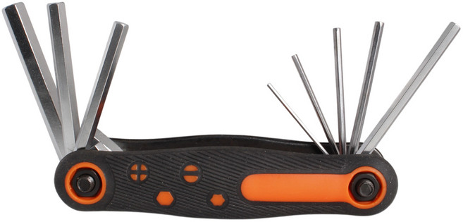 ITL 접이식 육각렌치세트 휴대용 포켓 렌치 8pcs, 1개