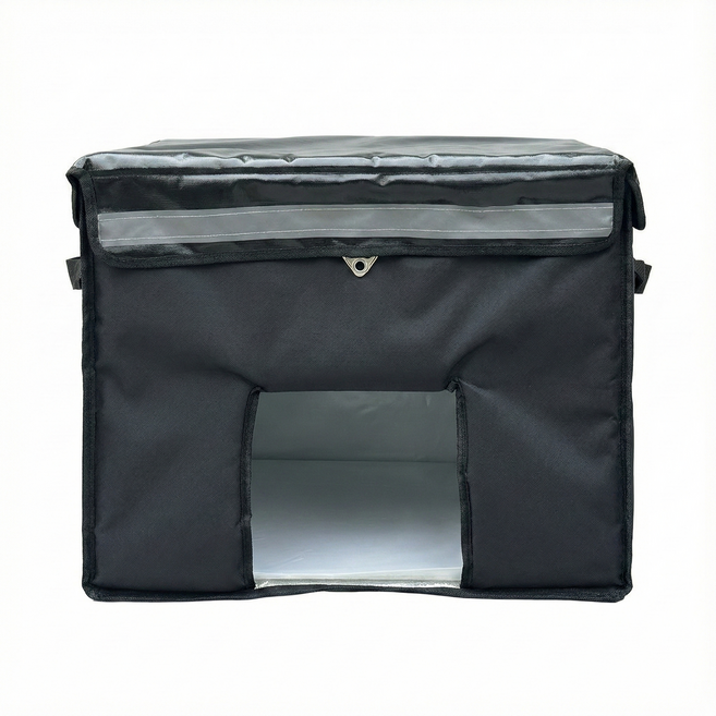 데일리인 길고양이 겨울 집 급식소 방수 야외 실외 고양이 길냥이, 1개, 블랙