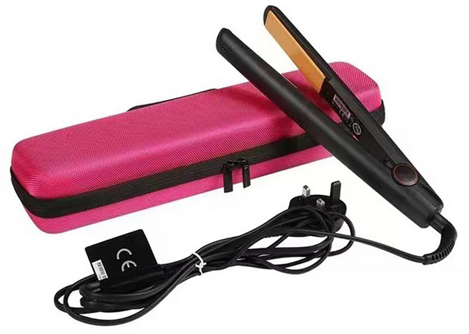 키치스 고데기 가방 수납 케이스 매직기 여행용 휴대용 보관파우치, 1개, 로즈레드