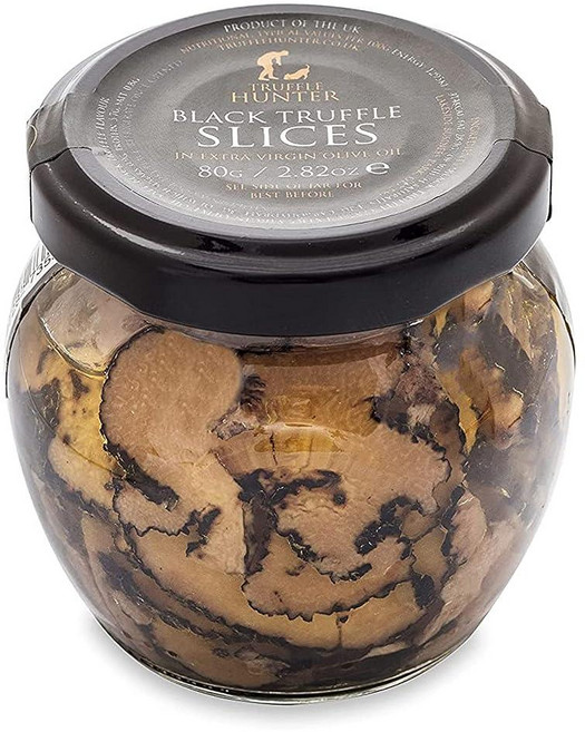 TruffleHunter 트러플헌터 블랙 트러플 슬라이스 올리브 오일에 절인 80g, 1개