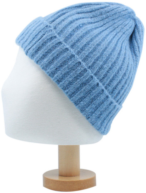 트레펠로 무지 포송보들 비니 털모자