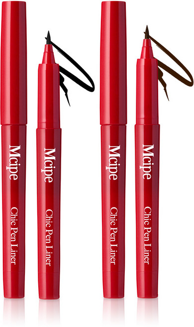 엠시피 1+1 번짐없는 타투 펜 아이라이너, 1개, 1+1 펜 브라운