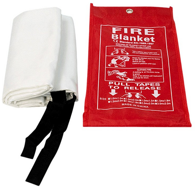 滅火毯 玻璃纖維 防火布 隔熱墊 工業 居家安全 救生毯, 1個