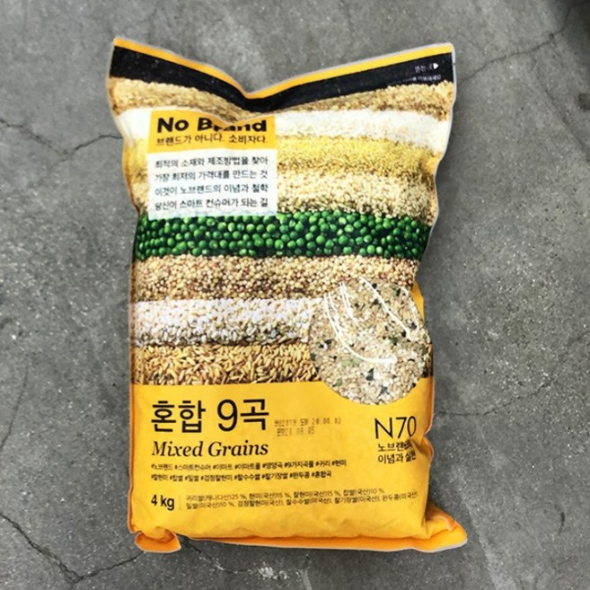 [노브랜드] 혼합 9곡 쌀 4kg, 1개