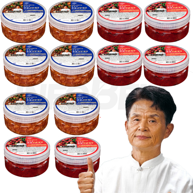 [TV홈쇼핑정품 인포벨]약선요리연구소 최만순 순살 양념게장 간장게장 꽃게장 간편 게장, 12개, 120g