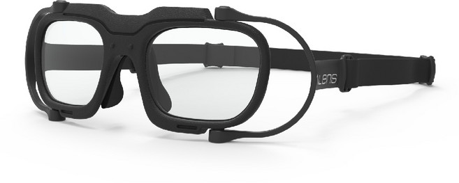 LAVALENS 7068-L 工業安全護目鏡, 平光黑, 1個