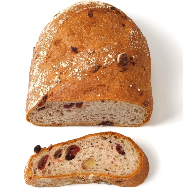 발효종 쌀 오곡현미 비건빵 호밀크랜베리빵 VEGAN 노버터 노밀가루 아침식사대용빵, 182g, 2개