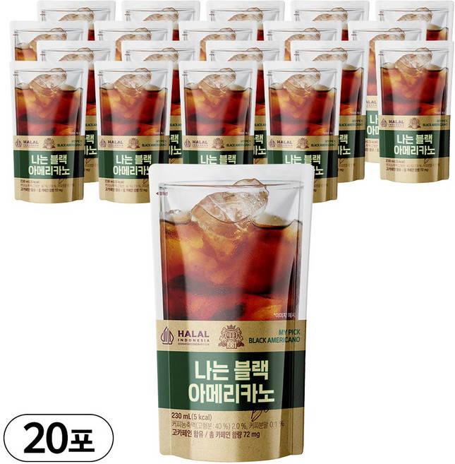 [태웅식품본사] 나는 블랙아메리카노 '여름엔 얼음컵 블랙커피! 6월 한정 특가' '진하게 내린 블랙 첨가물 없이 깔끔하게 즐기세요' '무설탕 커피의 정석', 2세트, 10개입, 230ml