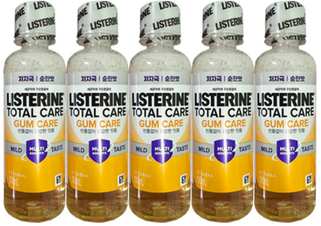 리스테린 토탈케어 검케어 마일드 구강청결제, 5개, 100ml