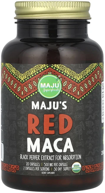 몸관리하세요 겨울입니다 Maju Superfoods Maju's 레드 마카 캡슐 120정 특별관리진행, MajuSuperfoodsMajus레드마카캡슐120정 - 쿠팡