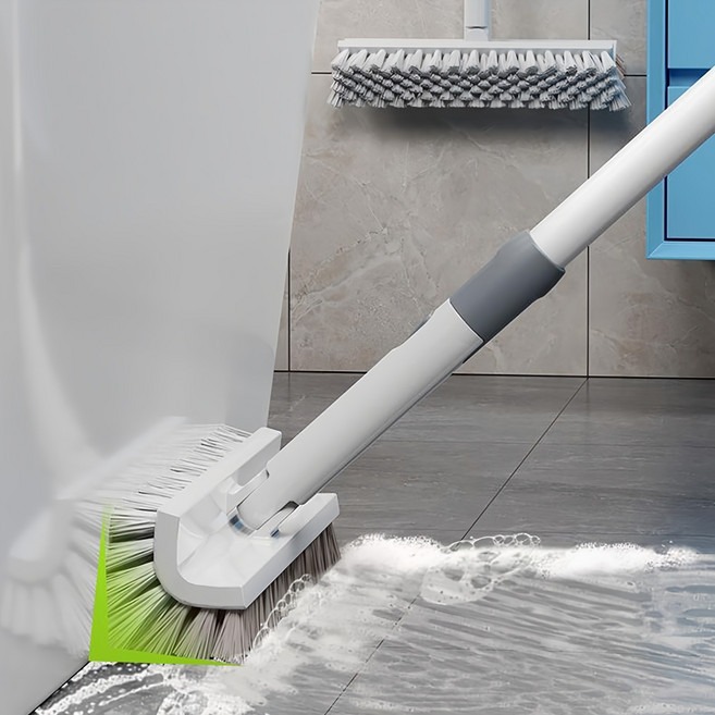 웰스홈 디자인특허 V형 욕실청소솔 화장실 바닥 베란다 틈새청소 길이조절 다용도 업소용 청소브러쉬, V형 청소솔, 1개