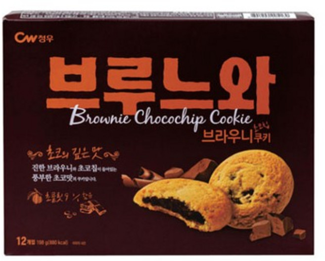 [청우] 브루느와 브라우니쿠키 273g12입, [5537330]옵션없음