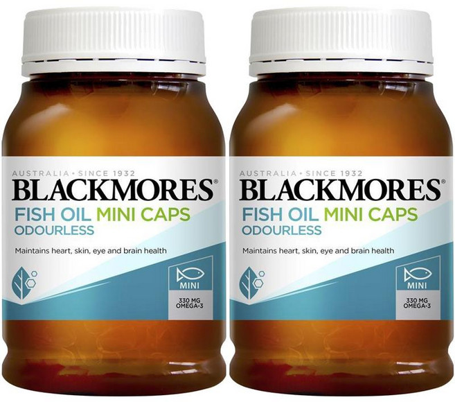 블랙모어스 무취 피쉬 오일 1000mg 오메가 3 미니, 2개, 400정