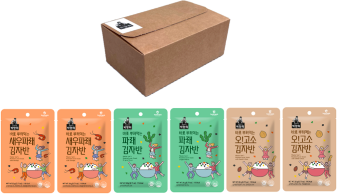 박향희김 맛있는 김자반 세트 20g 6봉 밥도둑 바로 뿌려먹는 김가루20g 파래김자반 2봉 오고소김자반 2봉 새우김자반 2봉, 6개, 상세페이지 참조