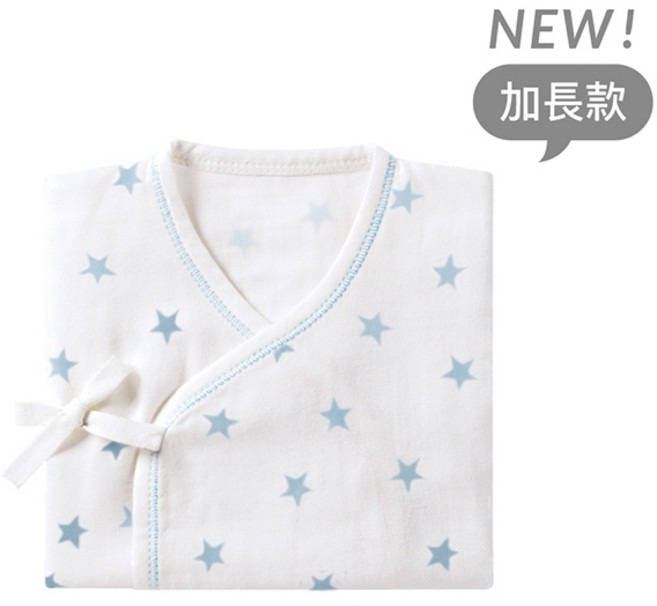 Simba 小獅王辛巴 極柔感印花紗布反袖肚衣 加長款