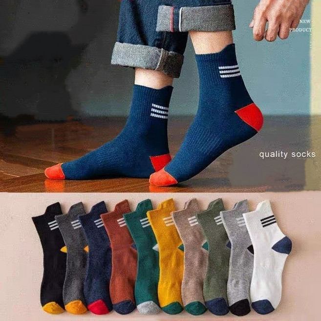 스타일닥터 남자 사계절 패션 양말 남자 통기 땀 냄새 방지 중목 양말