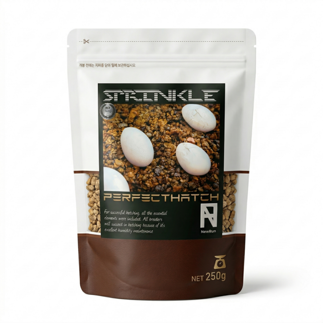 NRC 스프링클 퍼펙트해치 파충류 알부화 전용바닥재, 250g, 1개, 혼합