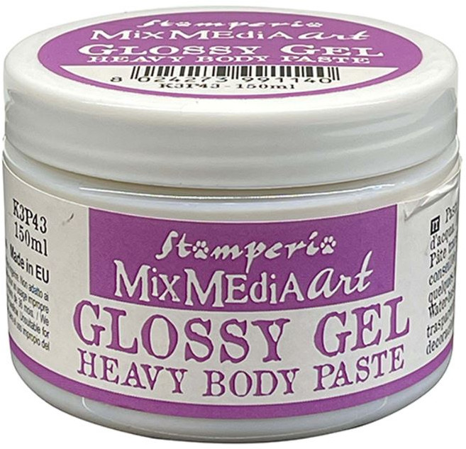 Stamperia Glossy Gel Heavy Body Paste 重身浮雕裝飾凝膠, 光澤凝膠K3P43, 1個