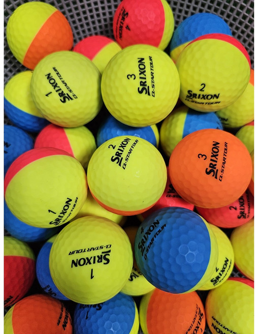 스릭슨 디바이드 Q스타 투어 컬러 혼합 A-급 30개 반반공 로스트볼, 1개, 컬러혼합, 30개입