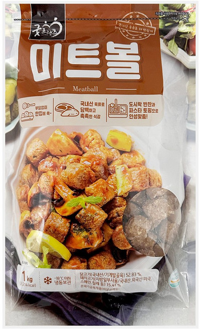 굿프랜즈 미트볼 1kg, 1개