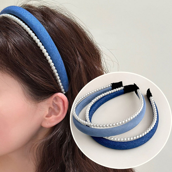ZMBIRD 2종세트 진주볼 패션 고급 머리띠 H697