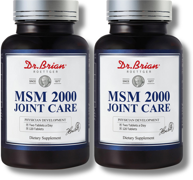 MSM 2000 조인트케어 상어연골 콘드로이친 난각막 보스웰리아 함유, 2개, 120정