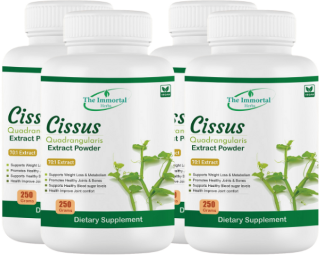불멸의 시서스 추출물 70배 고농축 100% 시서스 250 gm 분말 씨저스 씨서스, 250g, 4개