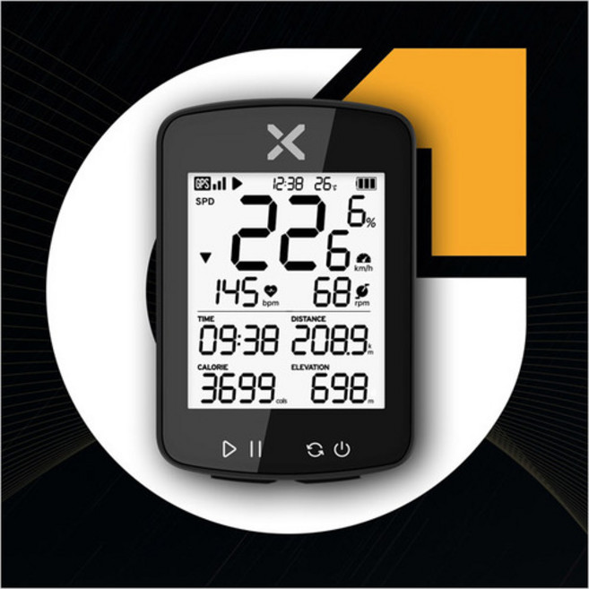 [BUYROAD] XOSS G+ 2세대 속도계 GPS 속도계, 실리콘케이스, 1개