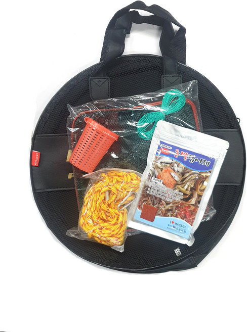 로얄 어부통발 5종세트 (통발+가방+로프+미끼통+집어제), 로얄 사각통발세트 (대형)