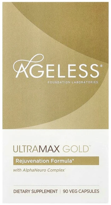 Ageless Foundation 알파뉴로 컴플렉스 함유 울트라맥스 Gold 베지캡슐 90정, 6병 - 쿠팡