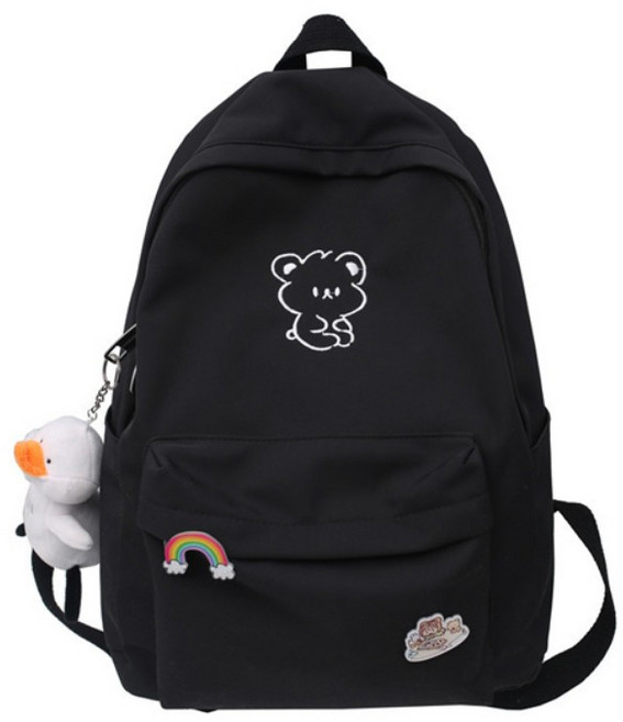 볼소샵 귀여운 캐릭터 커플 가방 남녀공용 학생 백팩
