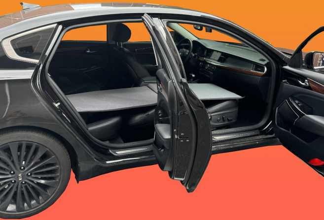 비르피츠 조수매트 승용차 차박 조수석 매트, 2단 그레이