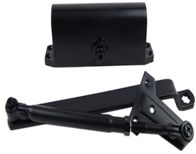 현관문 자동 닫힘 도어 체크 스토퍼 클로져 평자 흑색 79000EA 1EA, 본상품