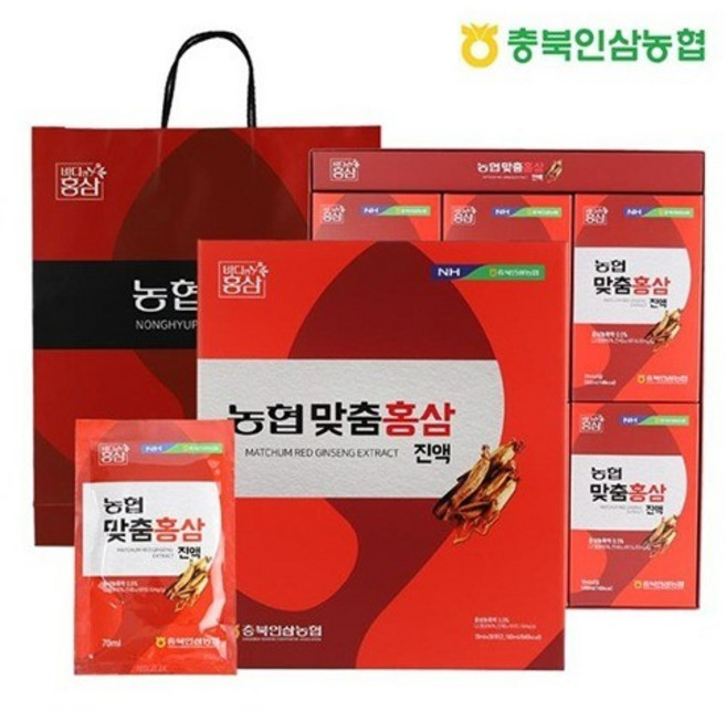 건강식품 홍삼진액 30포 X 70ML 맞춤, 1정, 1개
