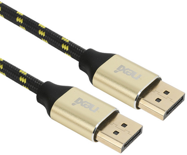 NEXI 파인골드 DisplayPort v1.2 케이블 (NX975 2m) 변환젠더/기타-DisplayPort to DVI, 1개