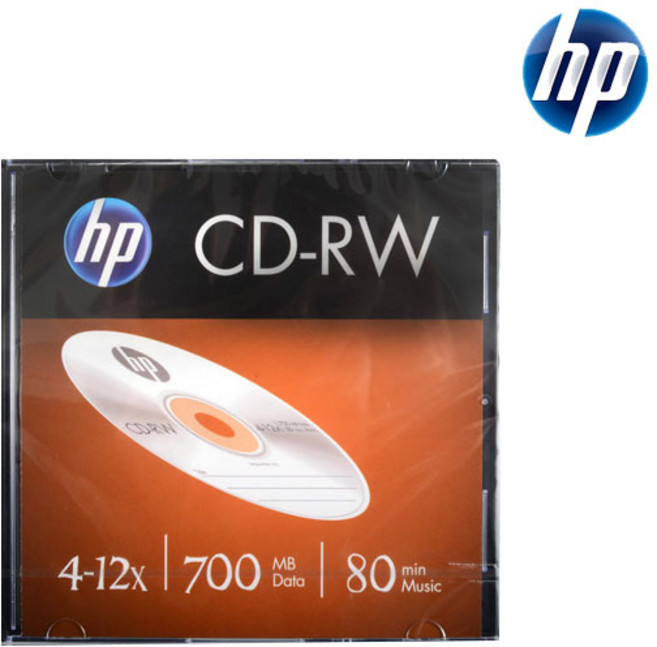 HP CD-RW 4-12X 700MB 80min 슬림케이스 1P 공CD