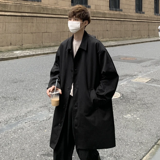 남성 하프 트렌치 코트 춘추 코트 jhlyt - 쿠팡