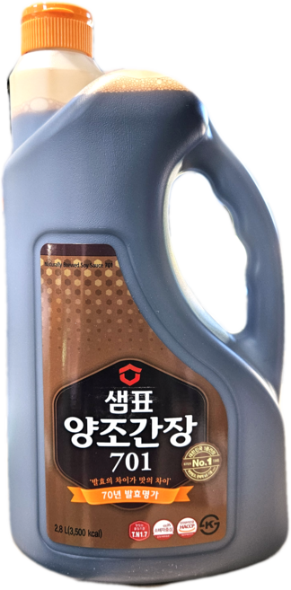샘표 양조간장 701, 2.8L, 2개