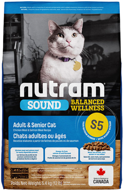 nutram 均衡健康系列 乾飼料 S5, 1袋, 5.4kg