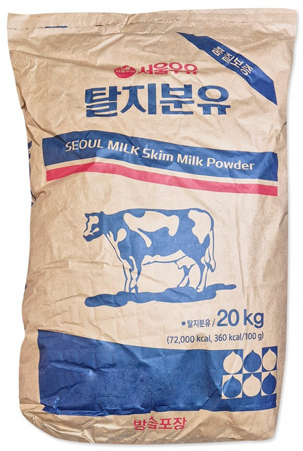 서울우유 탈지분유 20kg(베이커리 전지 유청 우유 제과 제빵), 20kg