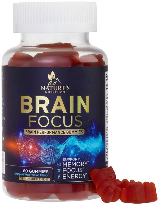 네이처스뉴트리션 포스파티딜세린 젤리 브레인 포커스 60개, 60정, 1개